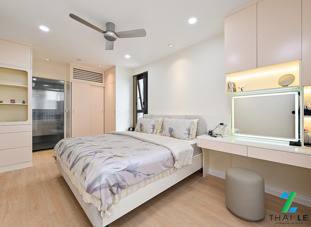 Thi công nội thất phòng ngủ 01 căn hộ Hà Đô Centrosa - Block O1
